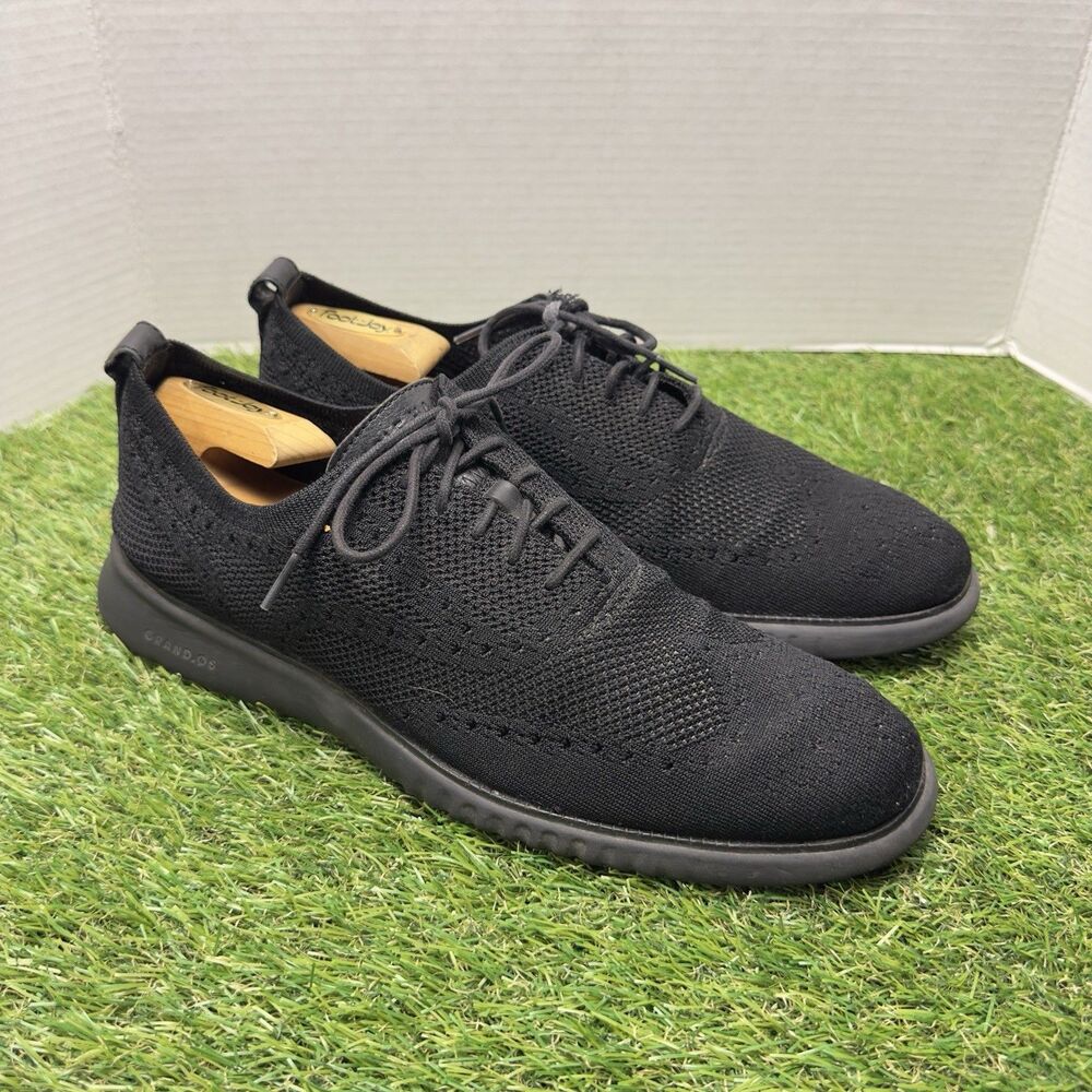 Cole Haan 2.Zerogrand Men's Size 11 Black Stitchlite Wingtip Oxford Shoes C28527 - Picture 6 of 13